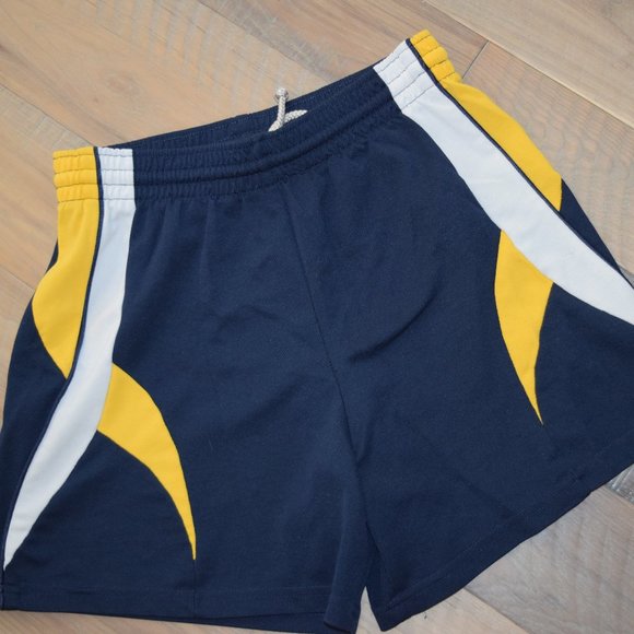 Vtg Teamwork Athletic Apparel Double Needle SHORTS Men’s S Michigan Color Block - Picture 4 of 9